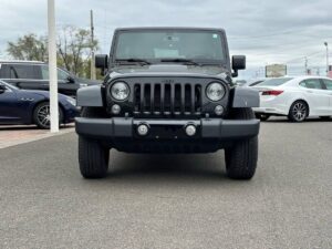 2017 Jeep Wrangler Unlimited SUV, 4WD with 3.6L V6 engine, 91,719 miles, black exterior and interior, 4 doors, financing available.