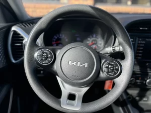 2022 Kia Soul LX showcasing its modern design and compact yet bold appearance.