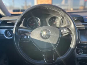 The 2019 Volkswagen Passat Wolfsburg edition, showcasing its stylish design, modern details, and refined features.