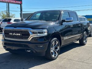 2019 RAM 1500 showcasing rugged design, spacious interior, advanced tech features, and powerful performance suitable for tough terrains.