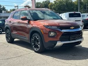 2021 Chevrolet TrailBlazer SUV showcasing its sleek design and modern features.