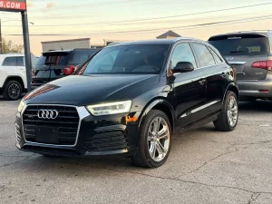 2018 Audi Q3 2.0T quattro Sport Premium Plus highlighting its sleek design and premium features.