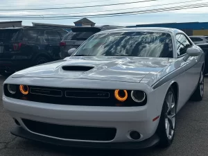 The 2022 Dodge Challenger GT showcasing its bold, muscular design and powerful stance, perfect for thrilling drives.