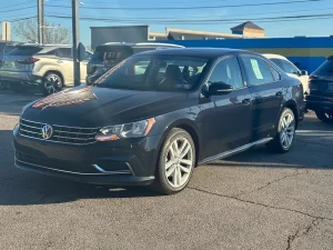 The 2019 Volkswagen Passat Wolfsburg edition, showcasing its stylish design, modern details, and refined features.