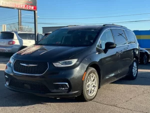 The 2022 Chrysler Pacifica Touring L, showcasing its sleek design and modern, family-oriented features for a comfortable ride.