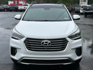 2017 Hyundai Santa Fe showcasing its sleek design and spacious SUV build.