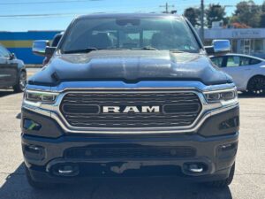 2019 RAM 1500 showcasing rugged design, spacious interior, advanced tech features, and powerful performance suitable for tough terrains.