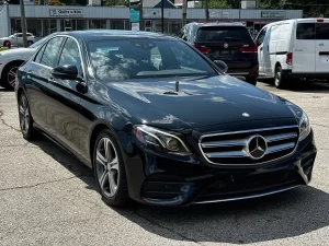 A sleek and sophisticated 2017 Mercedes-Benz E-Class showcasing its elegant design and premium craftsmanship.