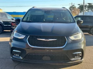 The 2022 Chrysler Pacifica Touring L, showcasing its sleek design and modern, family-oriented features for a comfortable ride.