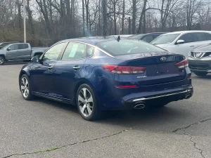 The 2019 Kia Optima showcasing its sleek design, premium interior, and modern features for a comfortable driving experience.