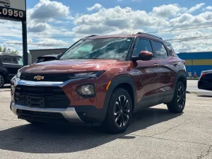 2021 Chevrolet TrailBlazer SUV showcasing its sleek design and modern features.