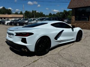 2021 Chevrolet Corvette showcasing its sleek design and aerodynamic build.