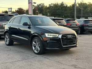 2018 Audi Q3 2.0T quattro Sport Premium Plus highlighting its sleek design and premium features.