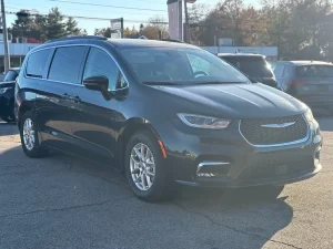 The 2022 Chrysler Pacifica Touring L, showcasing its sleek design and modern, family-oriented features for a comfortable ride.