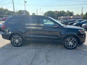 2018 Ford Explorer showcasing key features: spacious interior, advanced safety technology, powerful engine, and sleek exterior design.