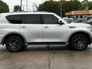 Interior features of the 2017 Nissan Armada showcasing advanced technology, premium materials, and spacious design.