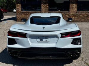 2021 Chevrolet Corvette showcasing its sleek design and aerodynamic build.