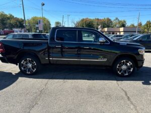 2019 RAM 1500 showcasing rugged design, spacious interior, advanced tech features, and powerful performance suitable for tough terrains.