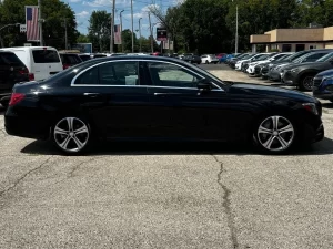 A sleek and sophisticated 2017 Mercedes-Benz E-Class showcasing its elegant design and premium craftsmanship.