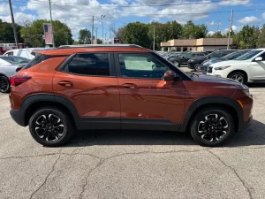 2021 Chevrolet TrailBlazer SUV showcasing its sleek design and modern features.