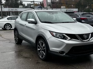 The 2017 Nissan Rogue Sport SL, featuring sleek design elements, advanced technology, and premium interior details.