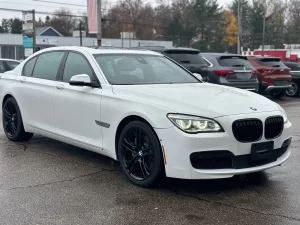 The 2015 BMW 7 Series 750Li xDrive showcasing its elegant design and premium features, highlighting its luxurious interior and advanced technology.