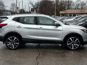 The 2017 Nissan Rogue Sport SL, featuring sleek design elements, advanced technology, and premium interior details.